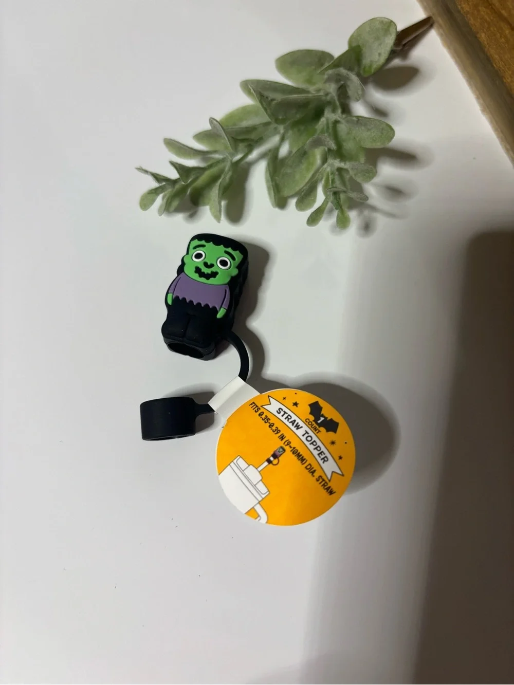 Target Green Frankenstein Straw Topper